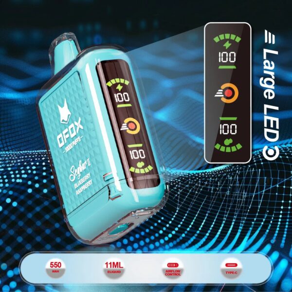 ویپ یکبار مصرف 10000 پاف (OFOX Segbar 10000 Puffs ) - تصویر 4